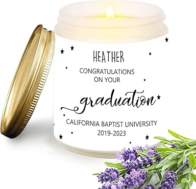 Personalised Graduation Candle, Graduation Gift, Graduation Gift for Her, Graduate Gifts, Custom Graduation Gift, Personalized Aromatherapy Jar Candles, 3 Scents Soy Wax Candles