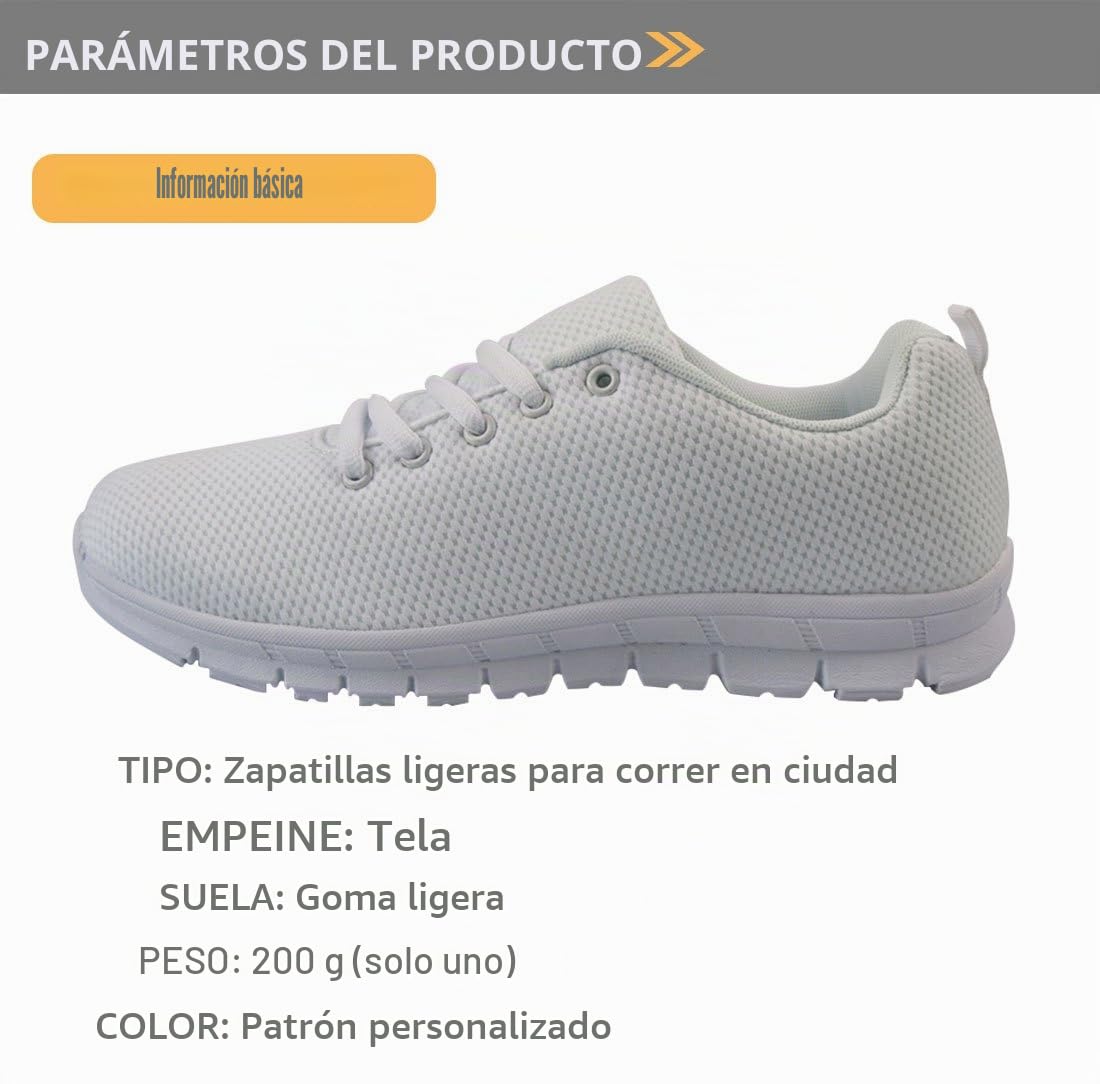 Showudesigns Zapatillas de Running Adulto Zapatos De Trabajo Senderismo Zapatillas de Running para Mujer Deportivas Enfermero EU 36-42 EU