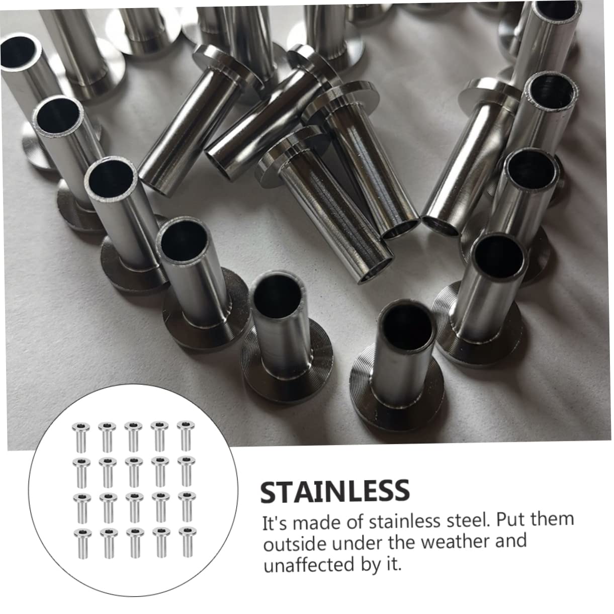 Uonlytech 50pcs Cable Protector Sleeves for Deck Railing Kit Weatherproof High Tensile Strength Easy Installation with Drill Bit for Use