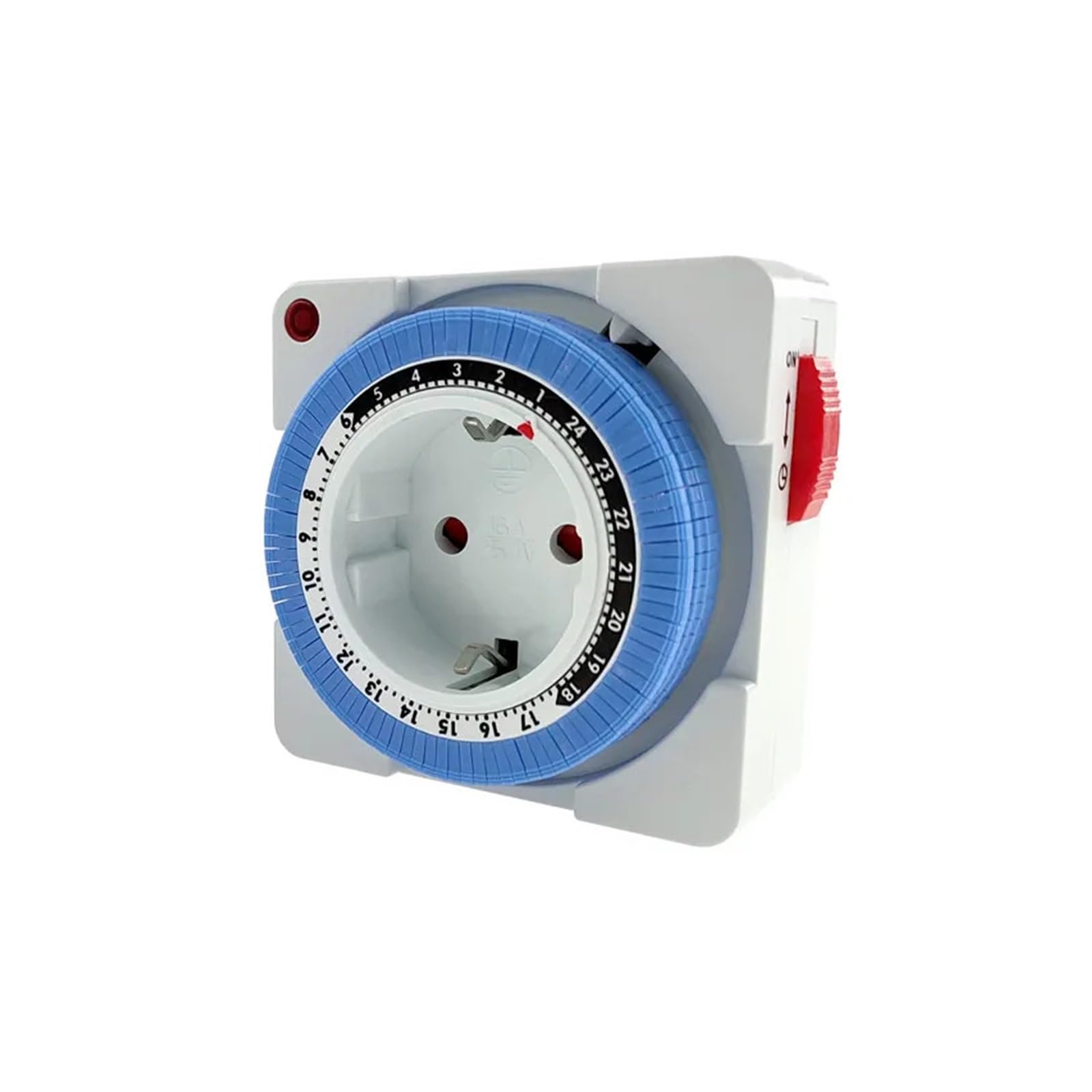 UIHMSWYAL 24-hour EU timer switch timer mechanical grounding programmable smart countdown switch socket indoor automatic power off