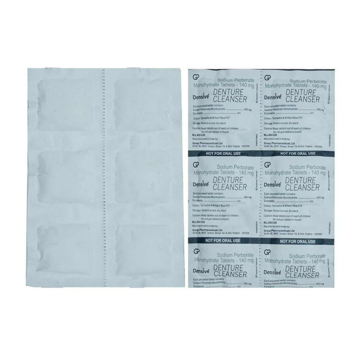 Densive Denture Cleanser - Strip of 6 Tablets