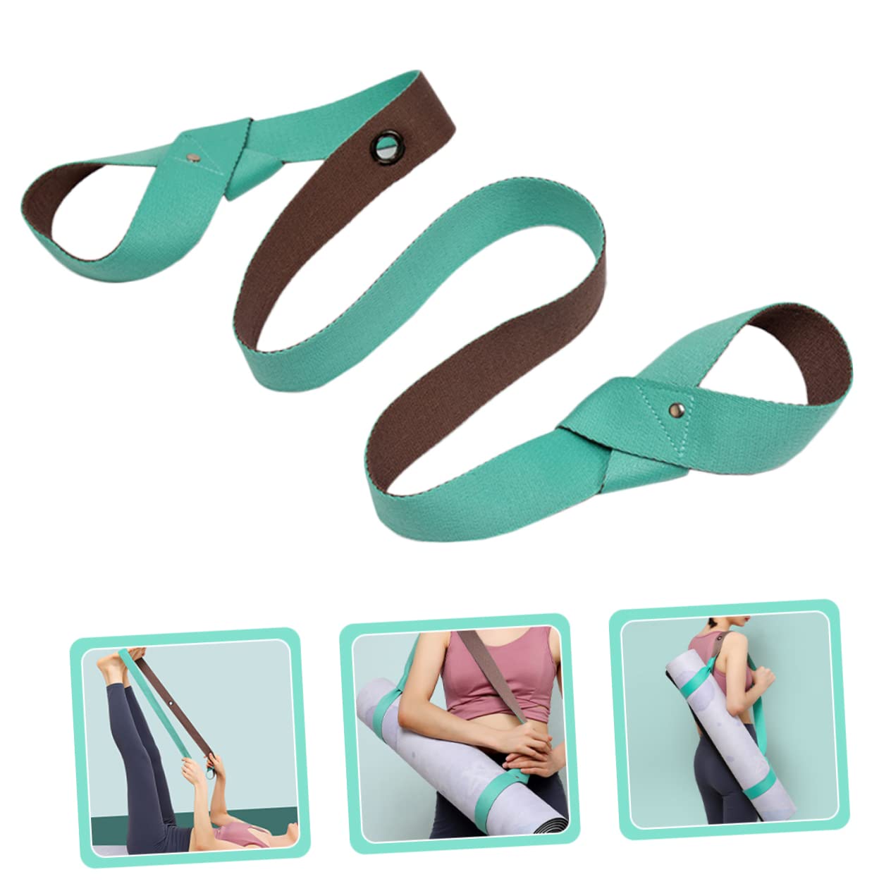 Sosoport 3stücke Yoga Stretching Gurt Verstellbarer Dehnriemen Für Yoga Und Fitness Für Übungen Zur Muskelaktivierung Und Flexibilität Inklusive Praktischer Aufbewahrungstasche