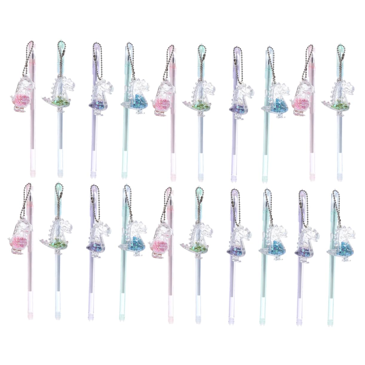LALAFINA Penna Gel Dinosauro 20 Pezzi in Plastica Stile Misto