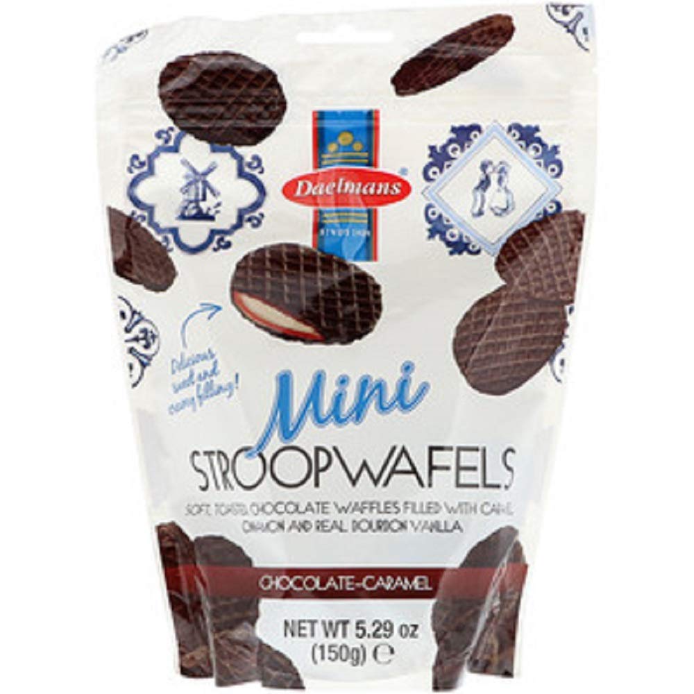 Daelmans, Mini Stroopwafels, Chocolate Caramel, 5.29 oz (150 g)