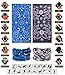 VANCROWN Headwear Wide Headbands Scarf Head Wrap Mask Neck Warmer (9PC.Paisley Series.1)
