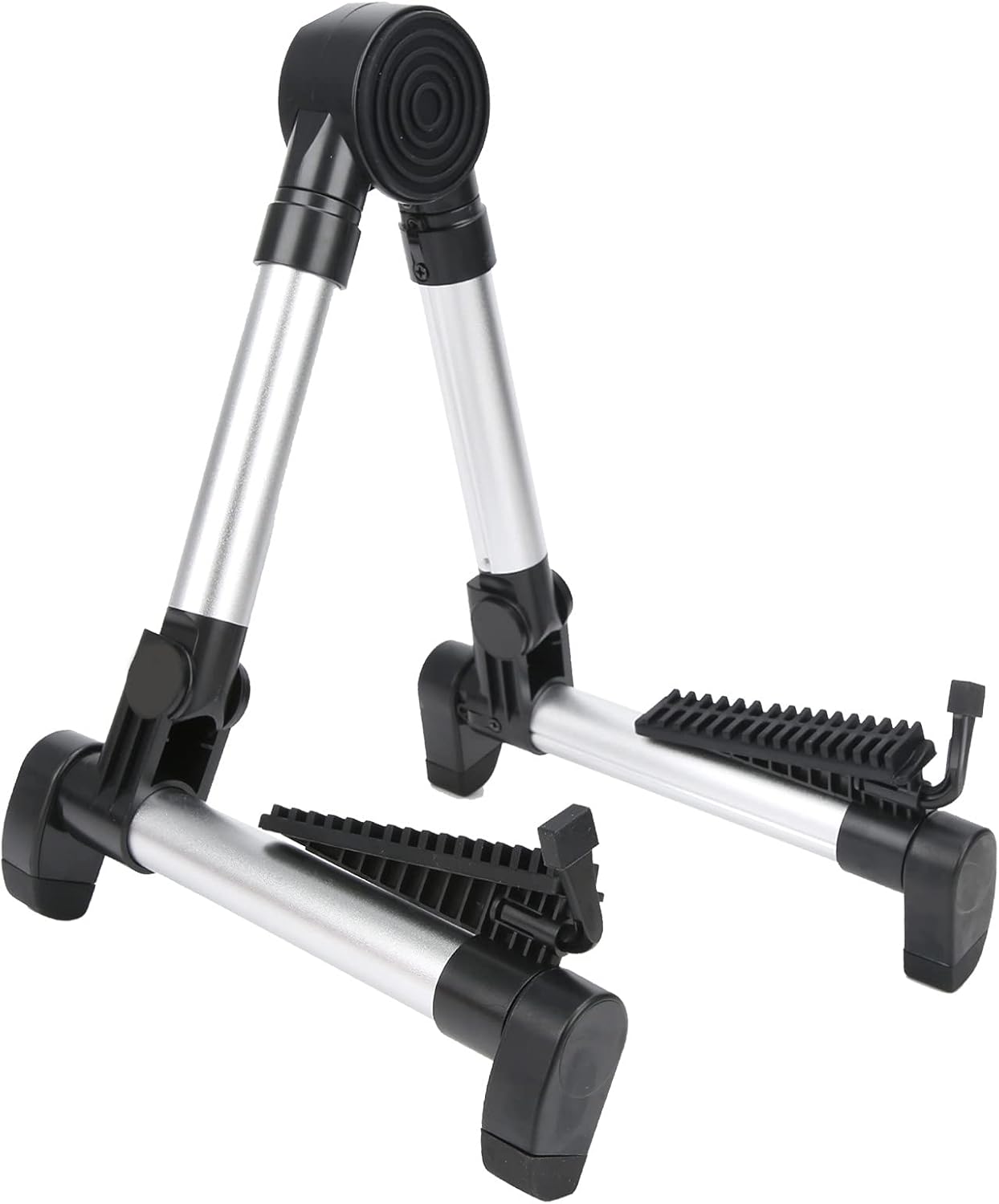 Universal Portable A Frame Guitar Stand, Aluminum Alloy Display Stand Foldable and Extendable for Acoustic Guitar Electric Guitars and Bass Guitar
