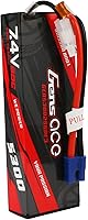 Vista 1 de Gens ace 2S Lipo Batería 7.4V 5300mAh 60C Lipo Batería Pack 24 # con EC3 Plug y Deans Adaptador para Coche RC