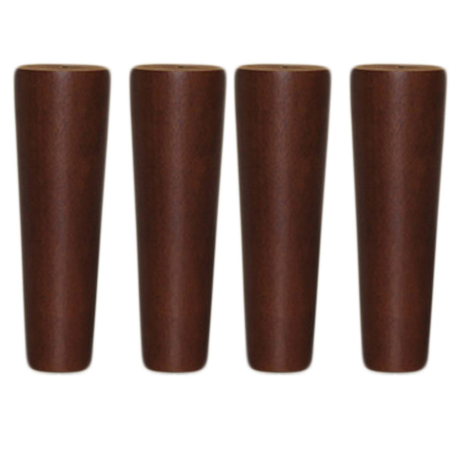 Pieds de table coniques en bois massif 15cm avec vis pour canapé