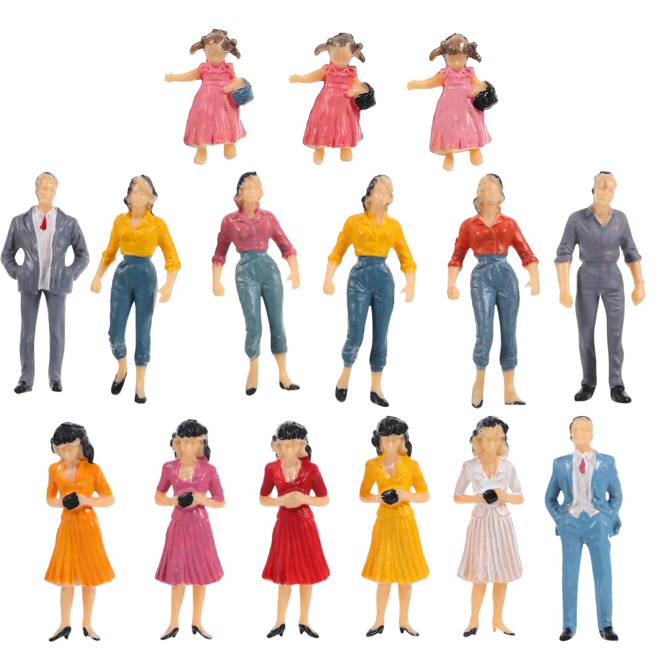 Cabilock 15pcs Model Man O Gauge Figures Construction Figures Model Small Human Architectural People Kidsyoutube s Landscape Props Plastic. Sand Table