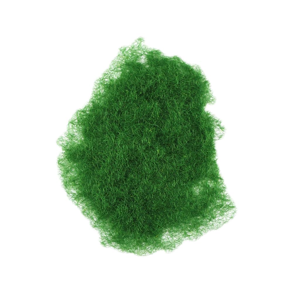 60 Gram Green Static Grass Miniature Realistic Grass Model Terrain Grass Powder Dollhouse Fairy Garden Miniatures War Game Grass Miniatures Diorama Model Supplies Dark Green