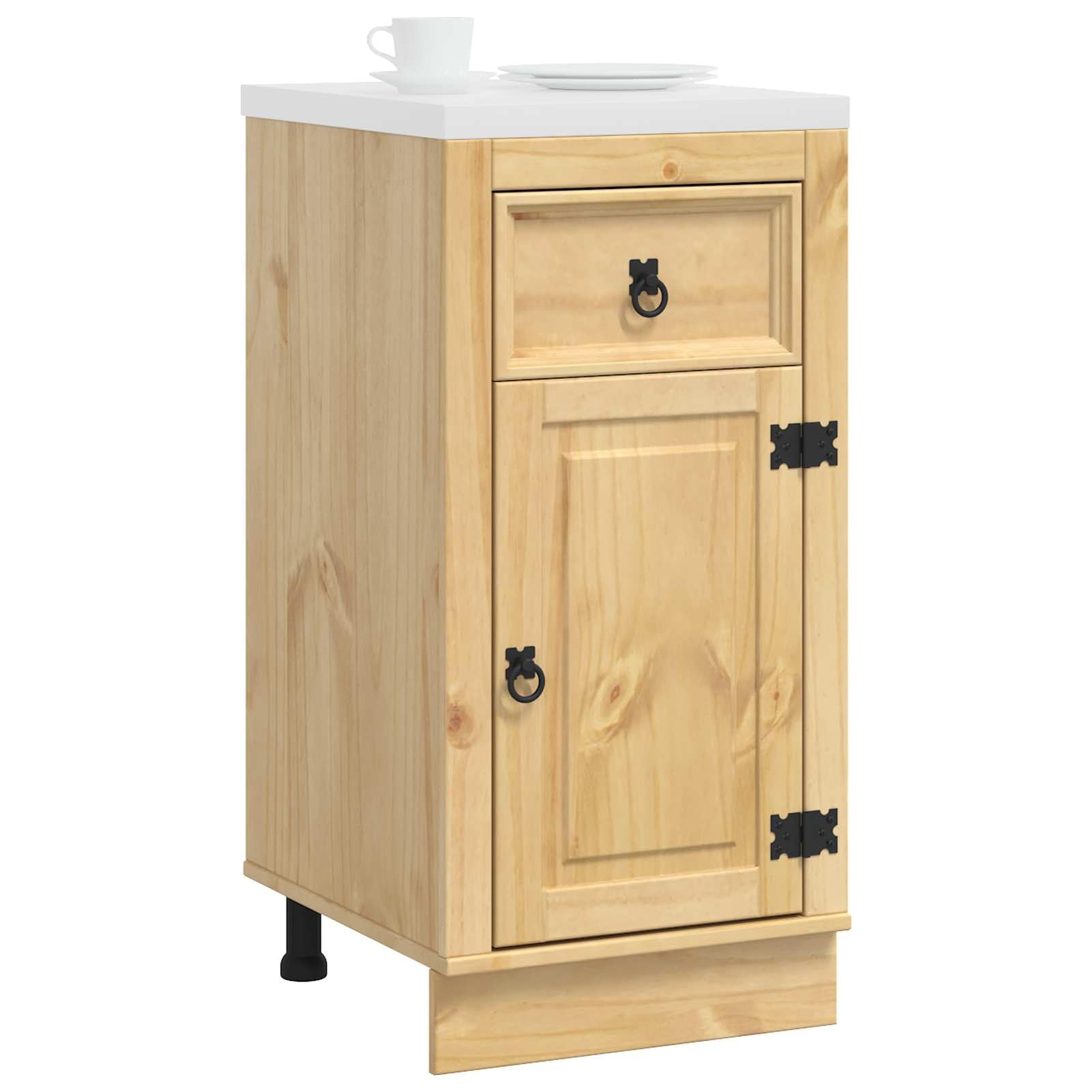 Homgoday Eleganter Kiefernschrank mit rechteckiger Form und viel Stauraum für Wohnzimmer und Esszimmer Model42007561
