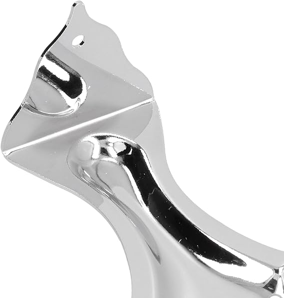 Gaeirt Gaeirtq7euhozg9c4017 Guitar Tailpiece Bridge, 6 String Guitar Tailpiece Hole Design For 6-String Resonator Guitars For Guitar Lover, Guitar Tailpiece Metal Silver 6 String Bridge Accessories