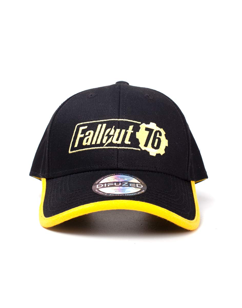 Bioworld - Difuzed Fallout Cap 76 - Yellow Logo Adjustable Cap Black