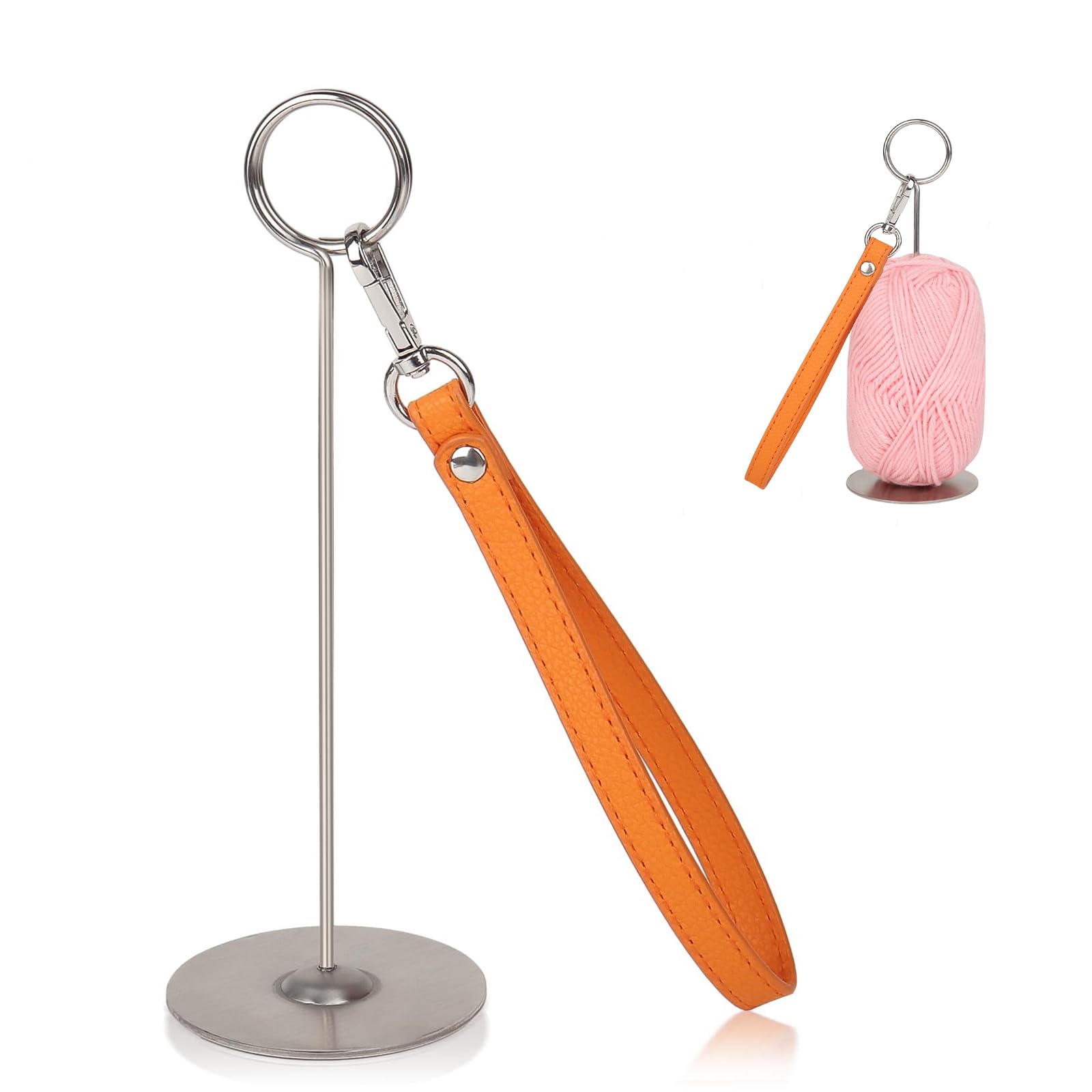 2 Stuks Handige houtenen Pols Garenhouder, 2 Kleuren Draagbare