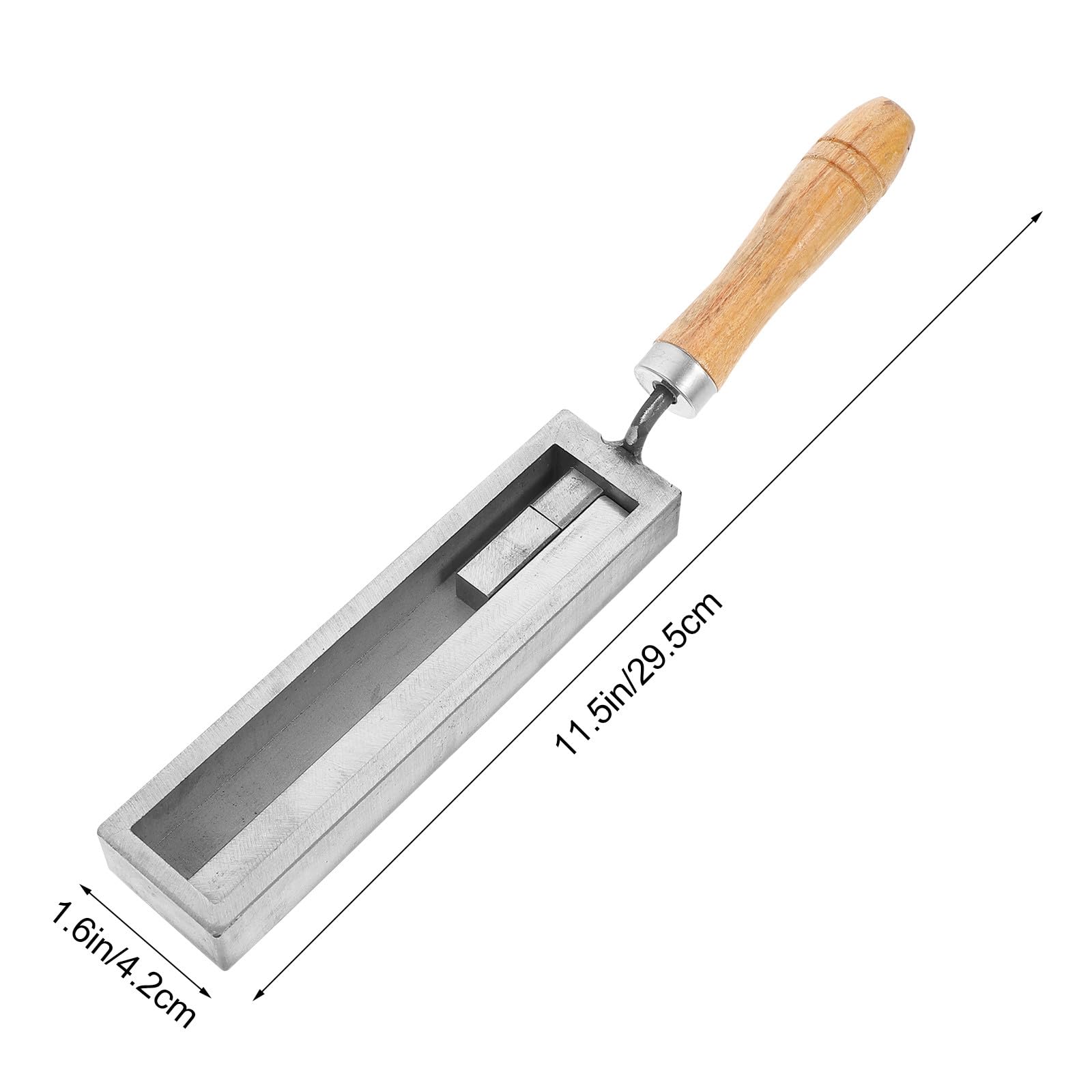 Moule à Fondre L'argenté et l'or en Fer Fente D'huile Argentée pour Moulage et Fabrication D'éléments en Métal, Outil pour Bijouterie Artisanale