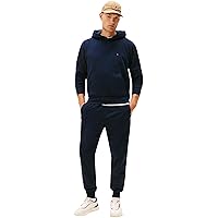 Tommy Hilfiger Uomo Tuta Sportiva Flag Logo con Cappuccio, Blu (Desert Sky)