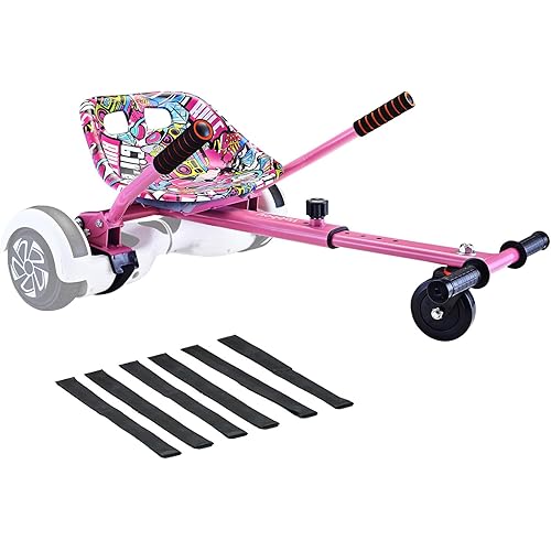 Eco-Friendly Hoverboard Seat Attachment - Cool Seat, Swivel Wheel, Adjustable Length - Compatible with 6.5", 8", 8.5", 10" Hoverboards - Safe & Enjoyable Riding for Kids and Teenager
