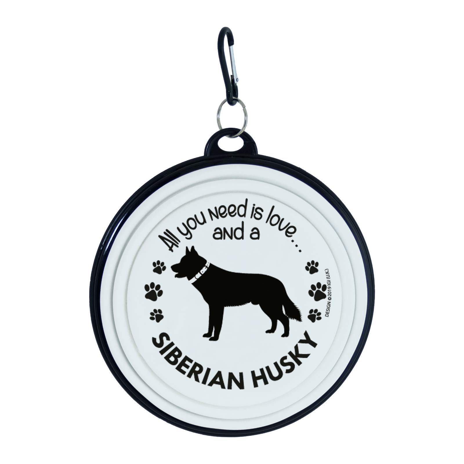 Travel Dog Bowls - Collapsible Bowl - Large Dogs (Siberian Husky) โ image 1