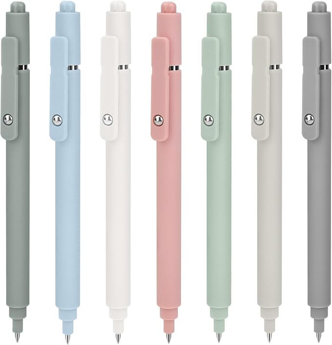 Bolígrafos de Gel 7 Piezas 0.5mm Punto Fino Tinta Negra Secado Rápido miniatura 3