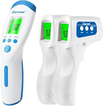 [Value Bundle] Berrcom Non Contact Infrared Thermometer JXB-182 & Berrcom Forehead Thermometer for Adults and Kids JXB-178-2PACK
