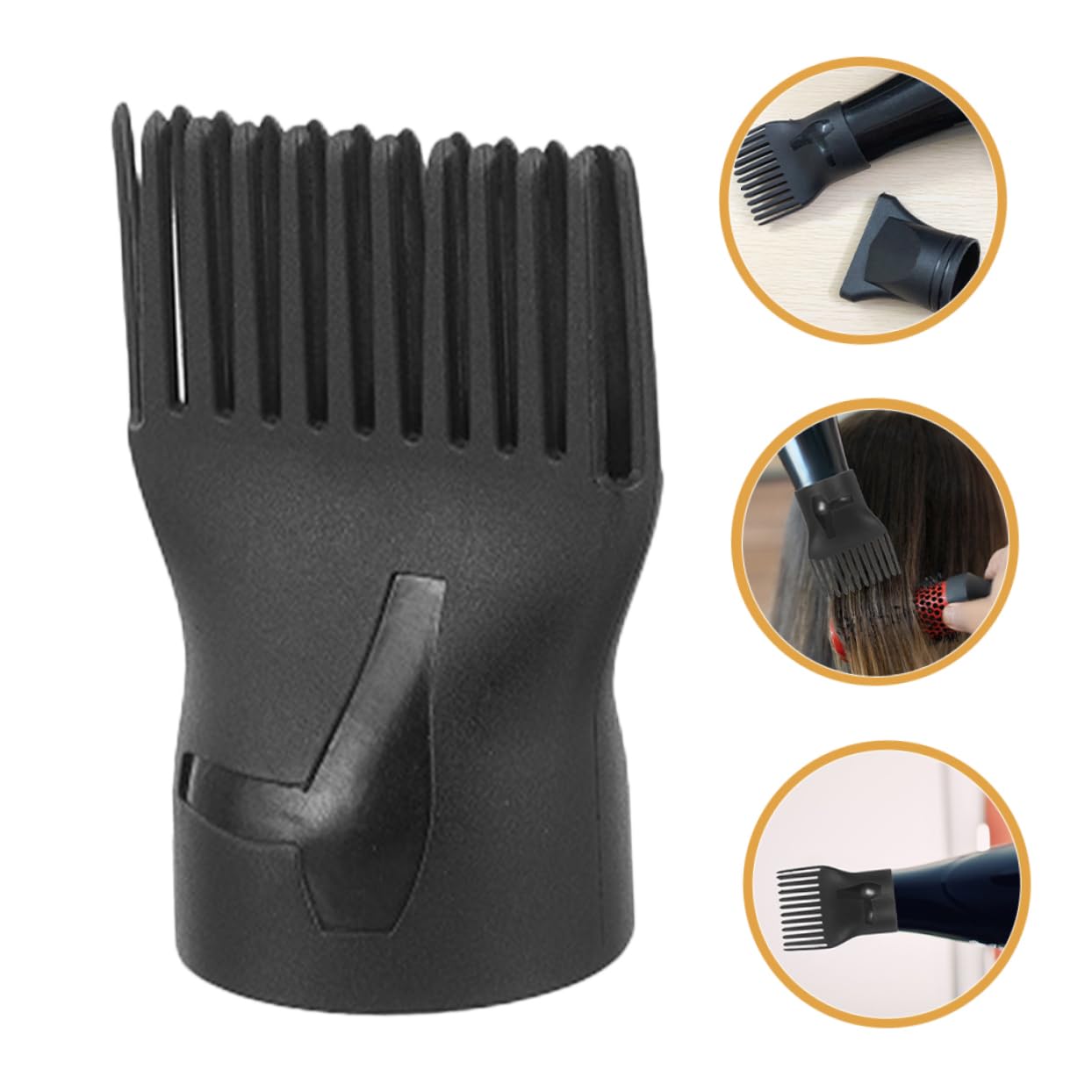 Ipetboom 15pcs High-temperature Resistant Hair Dryer Comb Attachments for Blow Drying Fit Nozzle Combs for Salon Use Lightweight and Easy to Install Hair Dryer Accessories