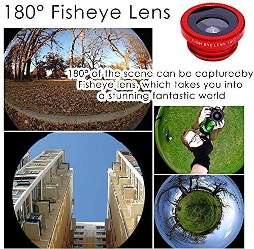 XIXIDIAN Phone Lens kit+Fish Eye Lens + Wide-Angle Lens + Macro Clip Camera Lens,Clip on Cell Phone Lens Kits, Compatible with Most Smartphones - Image 6