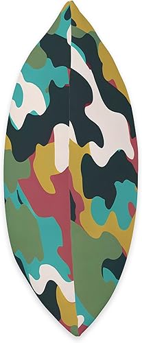 Miniatura 2 de Pure Pattern Paradise Colorful Abstract Camouflage Pattern #011 Throw Pillow, 18x18, Multicolor