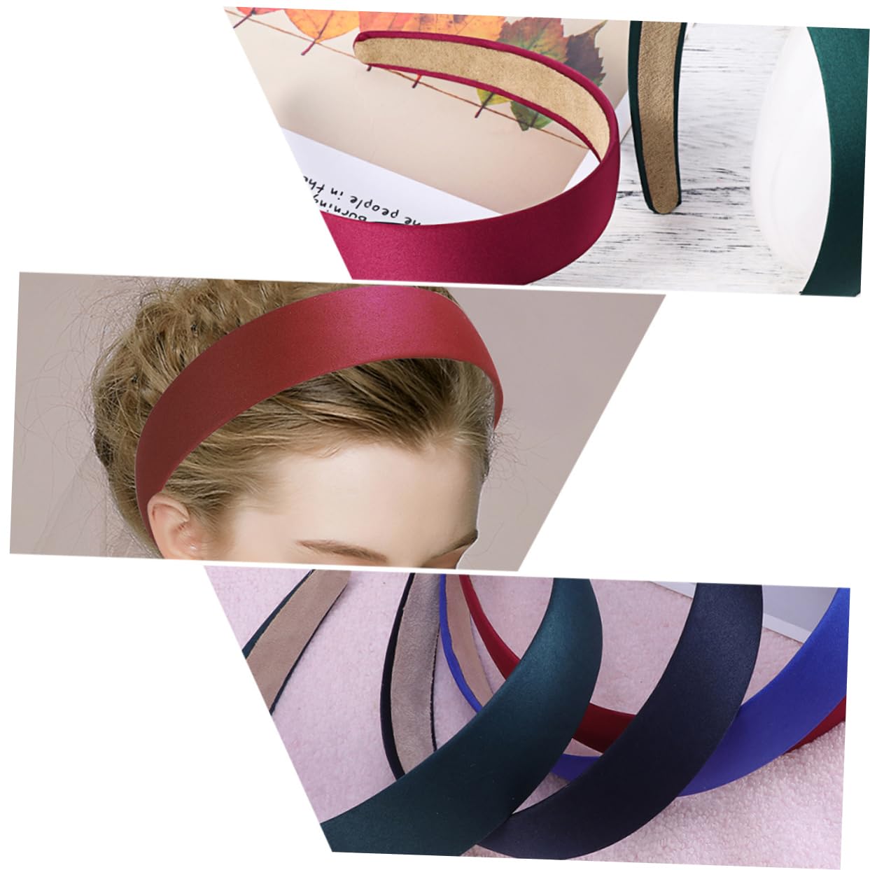 Didiseaon 15pezzi Cerchietto Ampio Colori Solidali Accessori Pratici Per Donna e Ragazza Per Occasioni e Attività Quotidiane