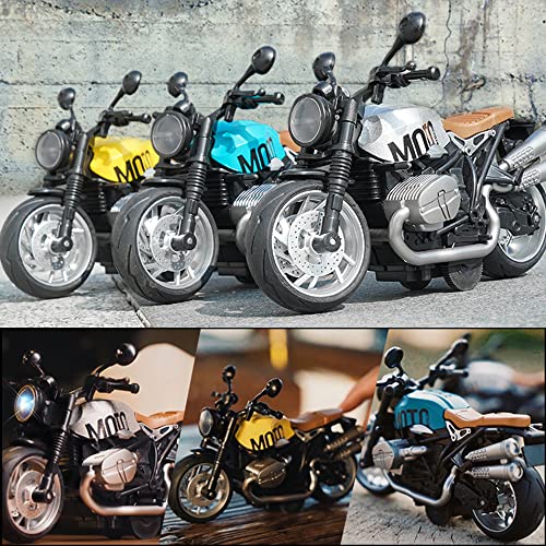 Gilumza Pull Back Motorcycle Toys, Tiny Gift With Music Lighting, Latte Motorcycles Toy For Kids Boys Age 3-8 Year Old (Blue) #TOP7