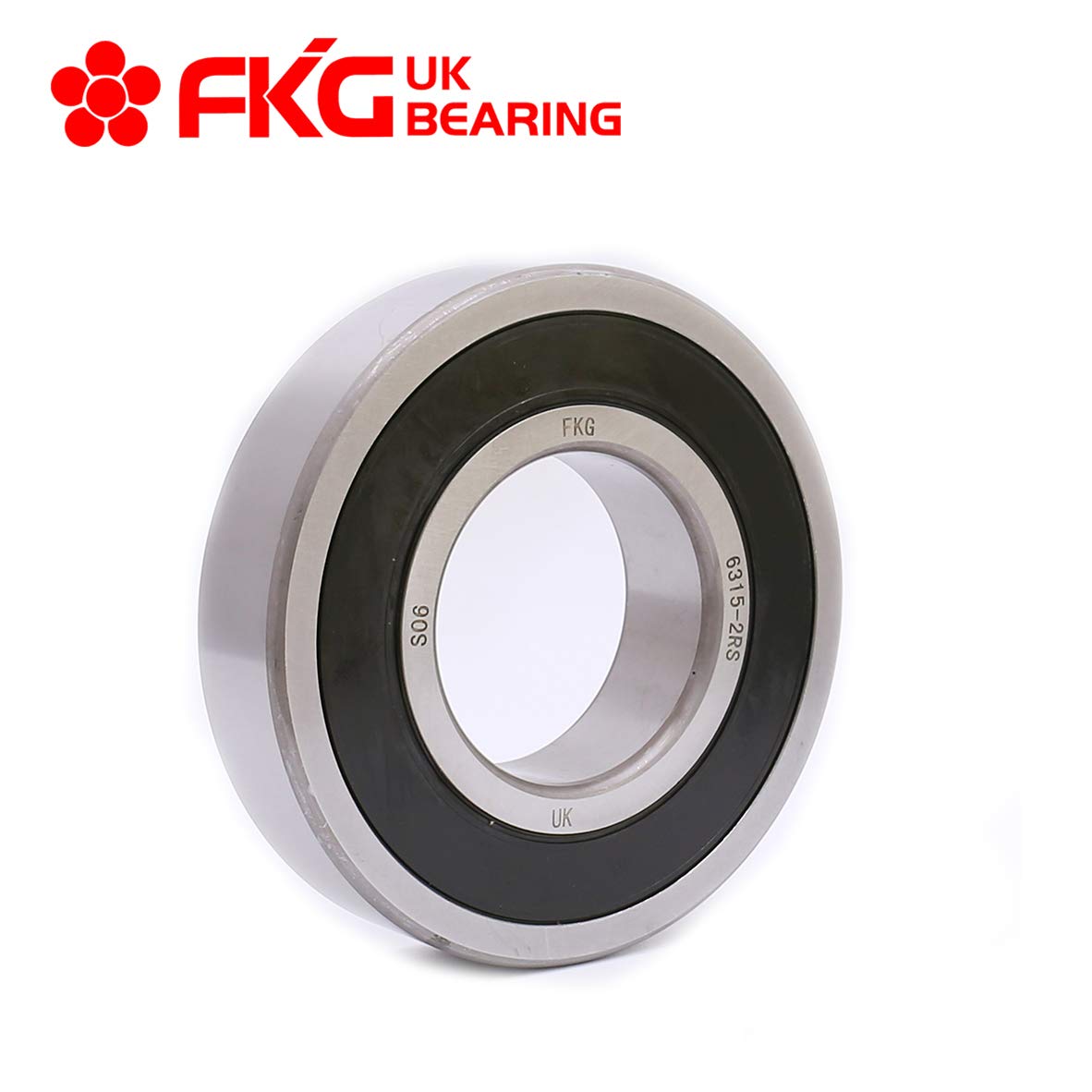 FKG 6315-2RS 75x160x37mm Deep Groove Ball Bearing Double Rubber Seal Bearings Pre-Lubricated