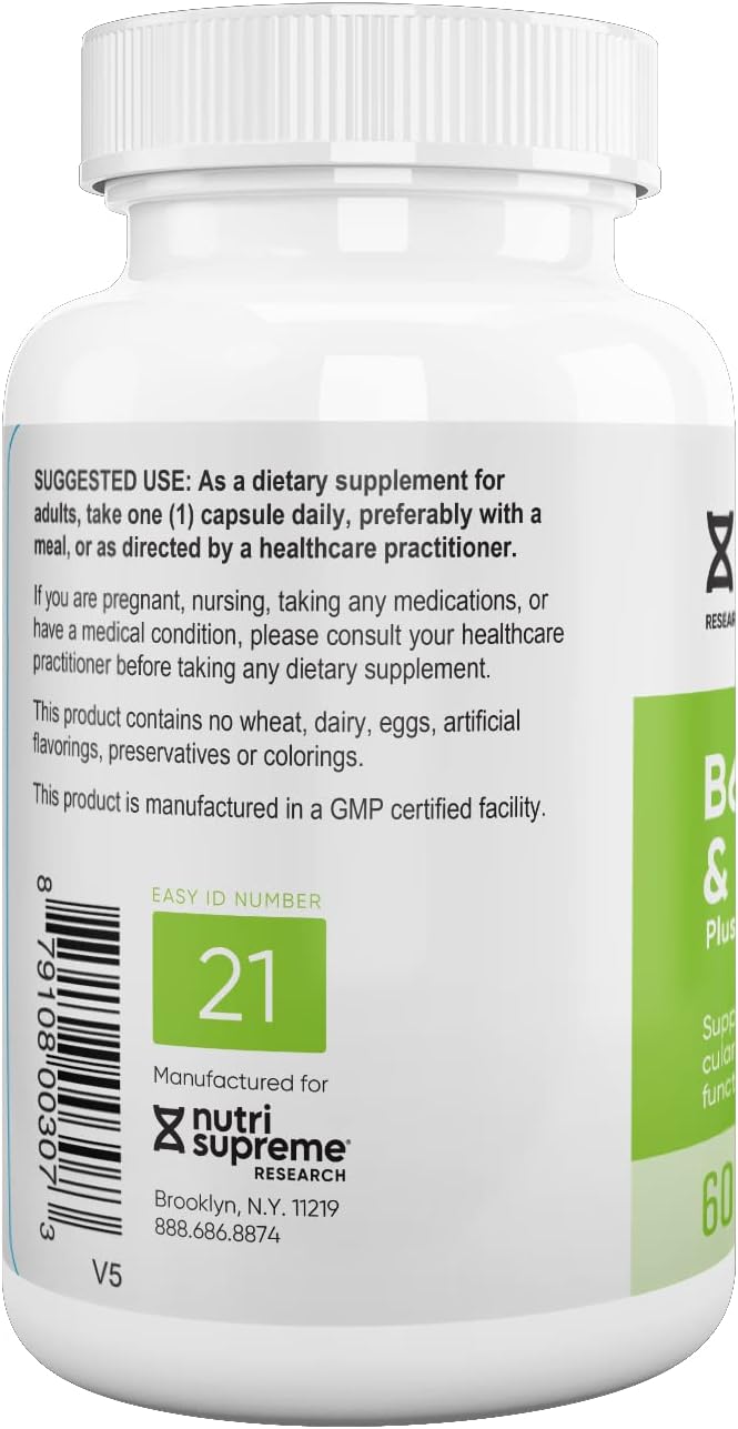 Nutri Supreme, Folate with B6 and B12, Helps Maintain Normal Homocysteine Levels and Cardiovascular Health, 60 Count, Kosher Certified