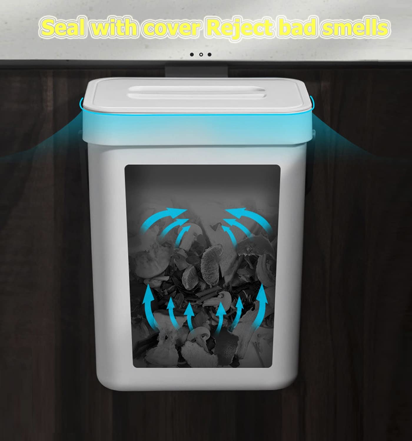 Poubelle Pliante Pliable,Poubelle À Déchets Alimentaires Pour Cuisine | Support Porte Support