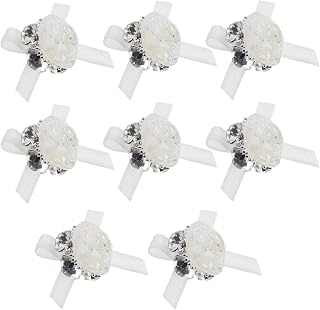 8pcs White Cracked Ice Nail Charms Acrylic Rhinestones Nail Art Accessories for Women Manicure Decoration Supplies