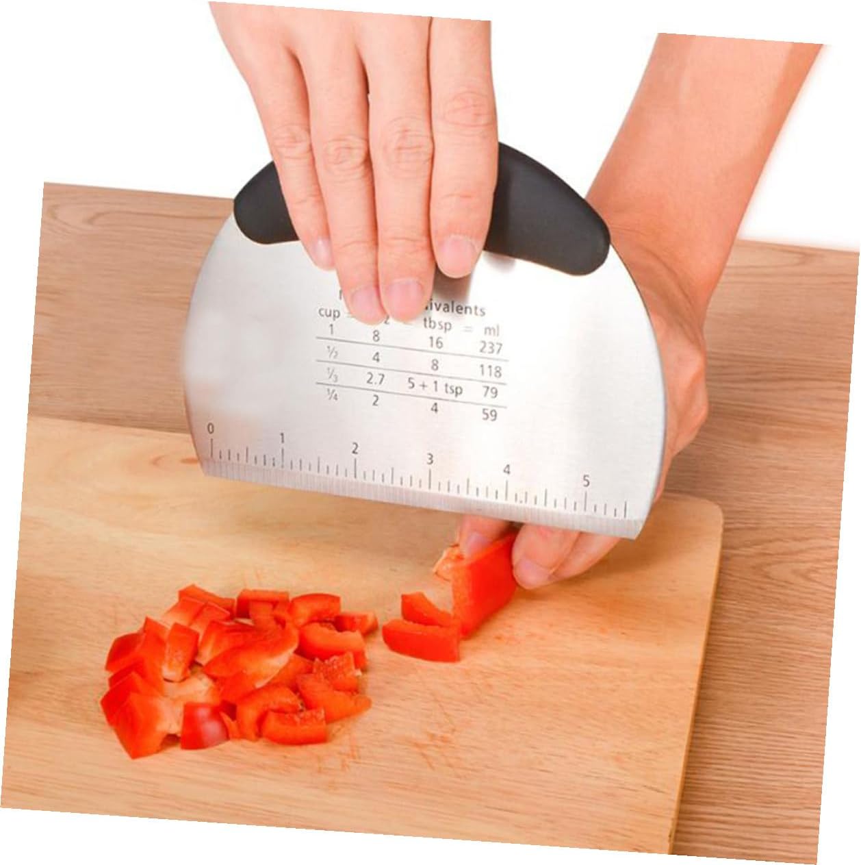 Stainless Steel Baking Tool Set with Pastry Scraper Dough Cutter Powder Blender Cookie Biscuit Molds Kitchen Gadget for Even Dough Slicing and Precise Baking Measurements