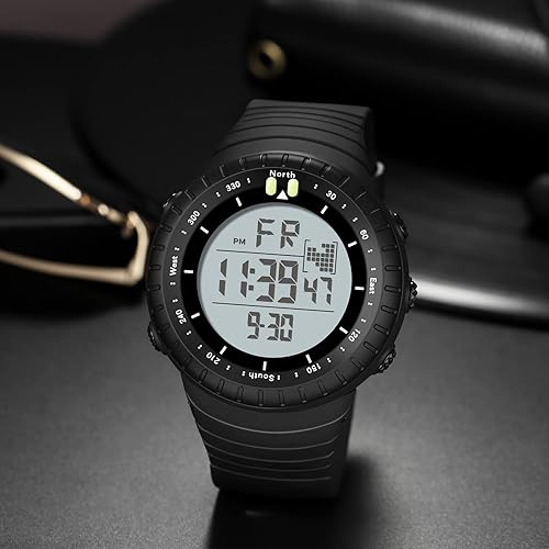 Miniatura 2 de findtime Reloj deportivo digital para hombre, pantalla LED impermeable, reloj militar de cara grande, electrónico resistente con alarma de cronómetro