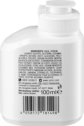 SEINZ. Gel douche rafraîchissant - Taille d'essai - 100 ml - 2