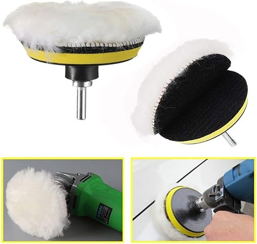 Miniatura 10 de Yesallwas, kit de 11 almohadillas de espuma para pulir de 3 pulgadas, kit de almohadillas de esponja para pulir, pulir, encerar (8 almohadillas de