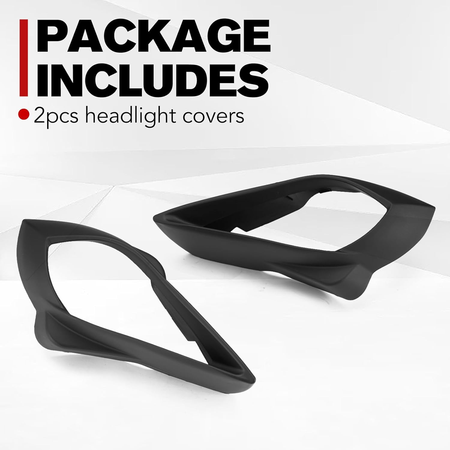 A & UTV PRO Headlight Covers for Yamaha Raptor 700 250 350, Left & Right Headlight Covers for Yamaha YFZ450 YFZ450R YFZ450X Wolverine 450 350 2006-2022, Headlamp Covers Trim Bezel Accessories, 2PCS