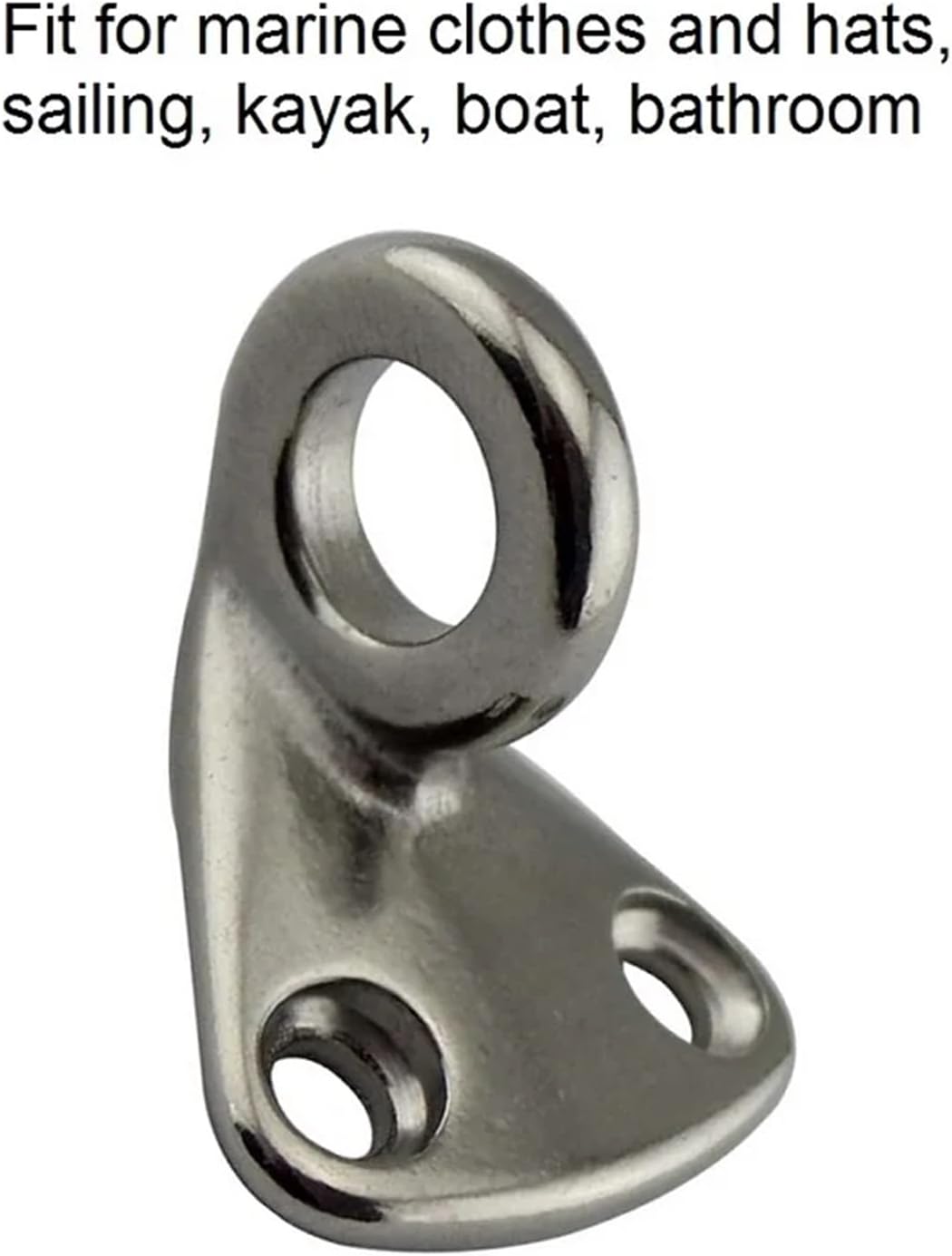 5PCS Closed Eye Hook 316 Stainless Steel Marine Boat Sail Boat Hook Yacht Hardware
