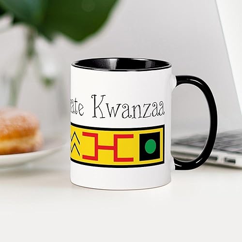 Vista 68 de CafePress Kwanzaa Principles - Taza de café de cerámica, taza de té, 11 onzas