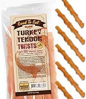 Vista 17 de Gootoe Tendones de pavo para perros – Golosinas naturales, hipoalergénicas, alternativa al cuero crudo, masticables duraderas para cachorros