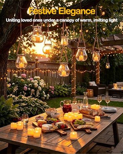 Image of Gmnee 24Pcs Tea Lights Battery Operated, 200+Hours Small LED Candles | Flameless Tealights Candles for Christmas, Wedding, Party, and Halloween Decoration (Battery Included)