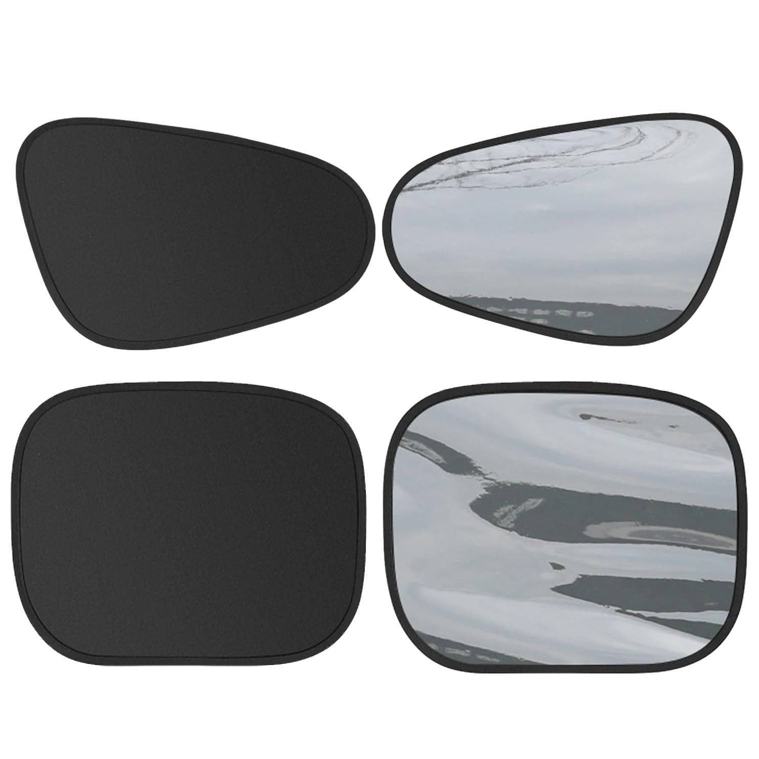 Auto Elektrostatischer Sonnenschutzvorhang Universeller Sonnenschutz Wärmeisolierende Vorhänge Sommer Seitenfensterglas Statische Sonnenschirme(4pcs Set)