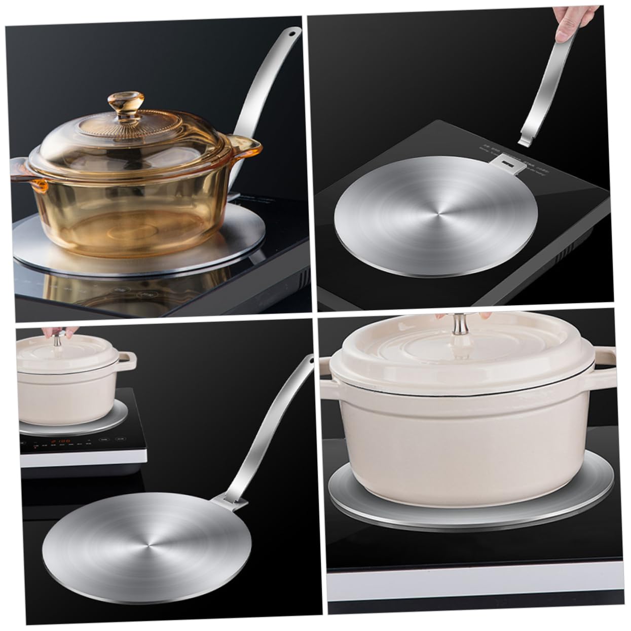 LABRIMP Difusor De Calor para Placa De Inducción Disco De Inducción De Cocina Utensilios De Cocina De Inoxidable