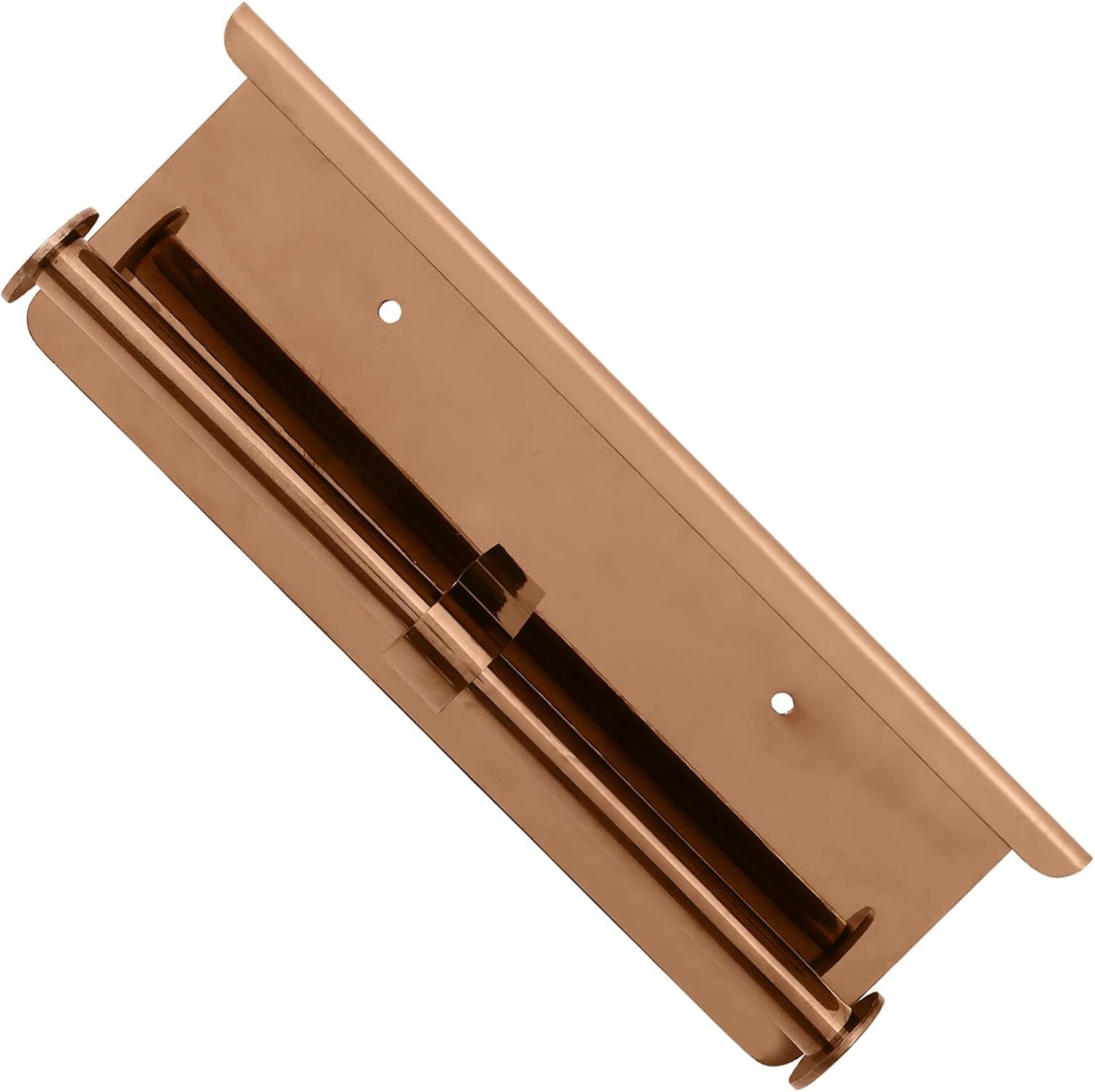 GLEAVI Brushed Gold Double Roll Paper Rack with Phone Shelf Stainless Steel Toilet Paper Holder Bathroom Tissue Shelf Wall Mount for Home Hotel