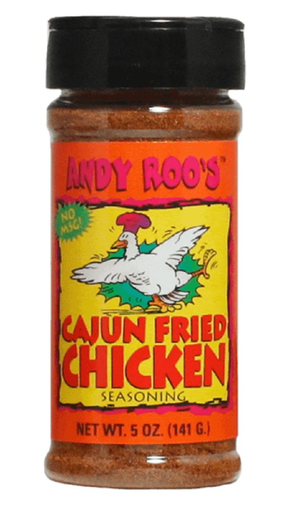 Andy Roo's Cajun Fried Chicken Seasoning, 5 Ounce Shaker