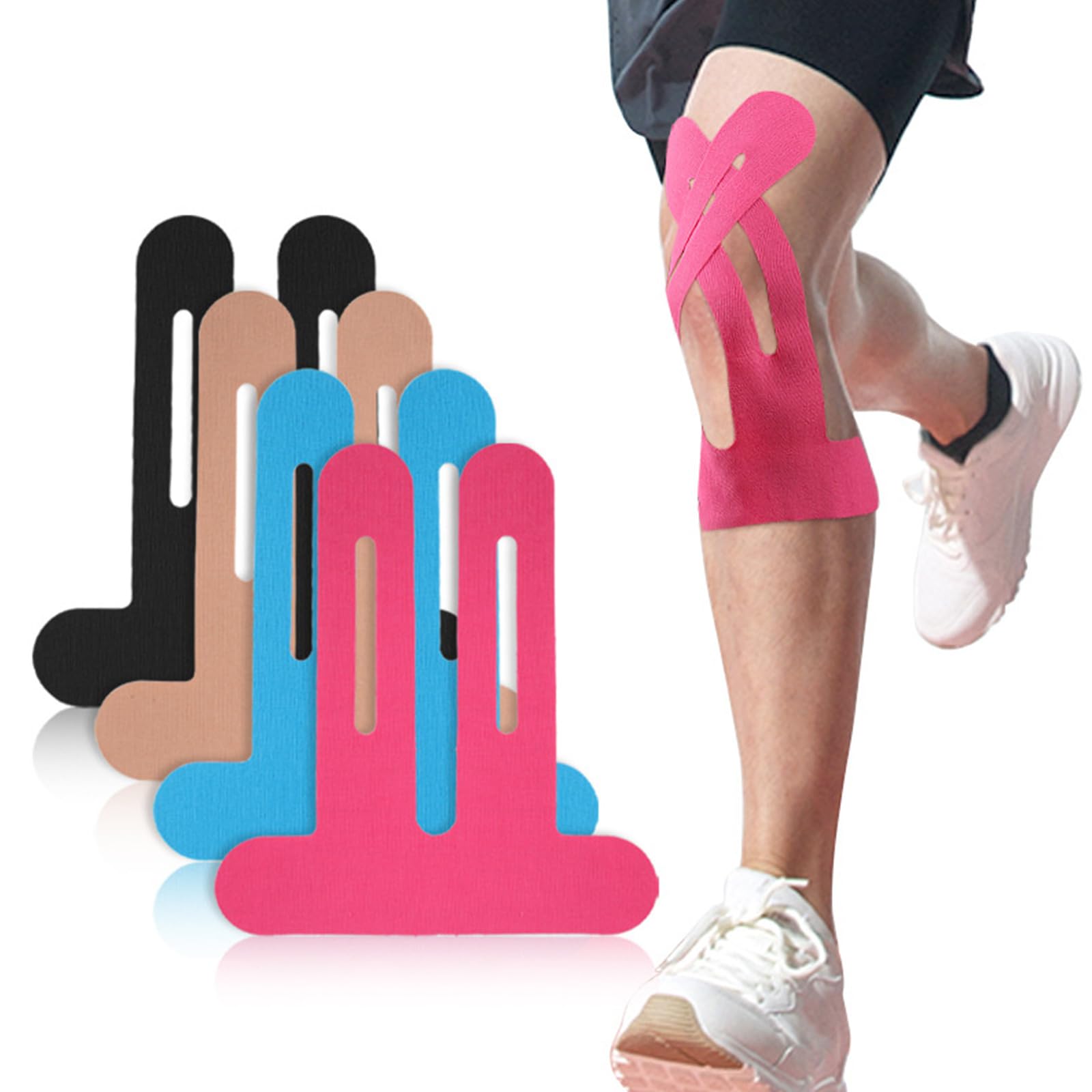 KAKASEA Kinesiology Knee Tape Elastic Muscle Tape Sports Tapes Provide and Stability for Running Cycling Sports