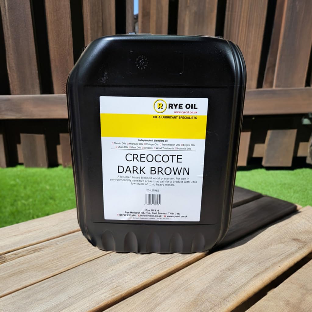 Rye Oil Ltd Dark Brown Creocote 20L - Fence And Shed Stain