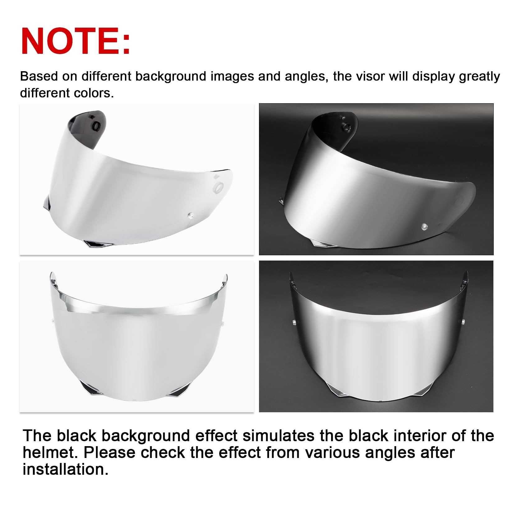 PSLER i90 Visor - i90 Helmet Tinted Visor HJ-33 Face Shield Motorcycle Helmet Visor for i90 HJ-33,Silver