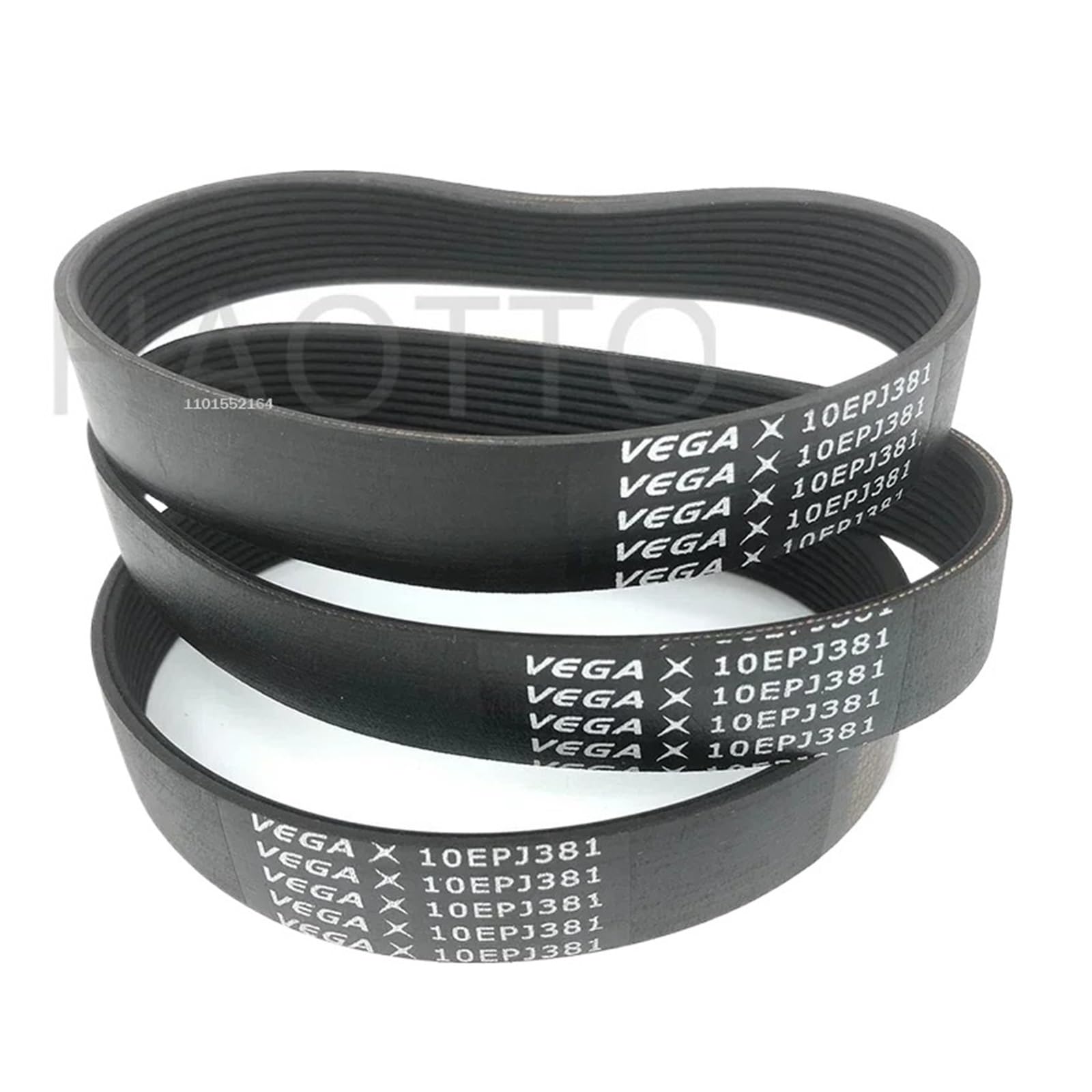 1 szt. Gumowy pas napędowy bieżni VEGA 10EPJ381 10 żeber Pas klinowy z wieloma rowkami(10EPJ381-2pcs)